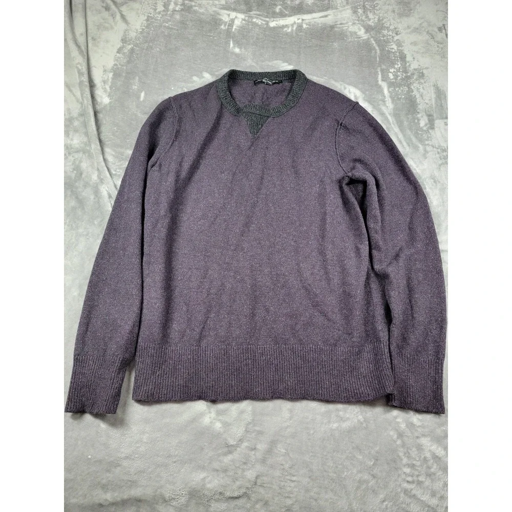 Banana Republic Filpucci Mens sz Medium Merino Wool blend Pullover Sweater